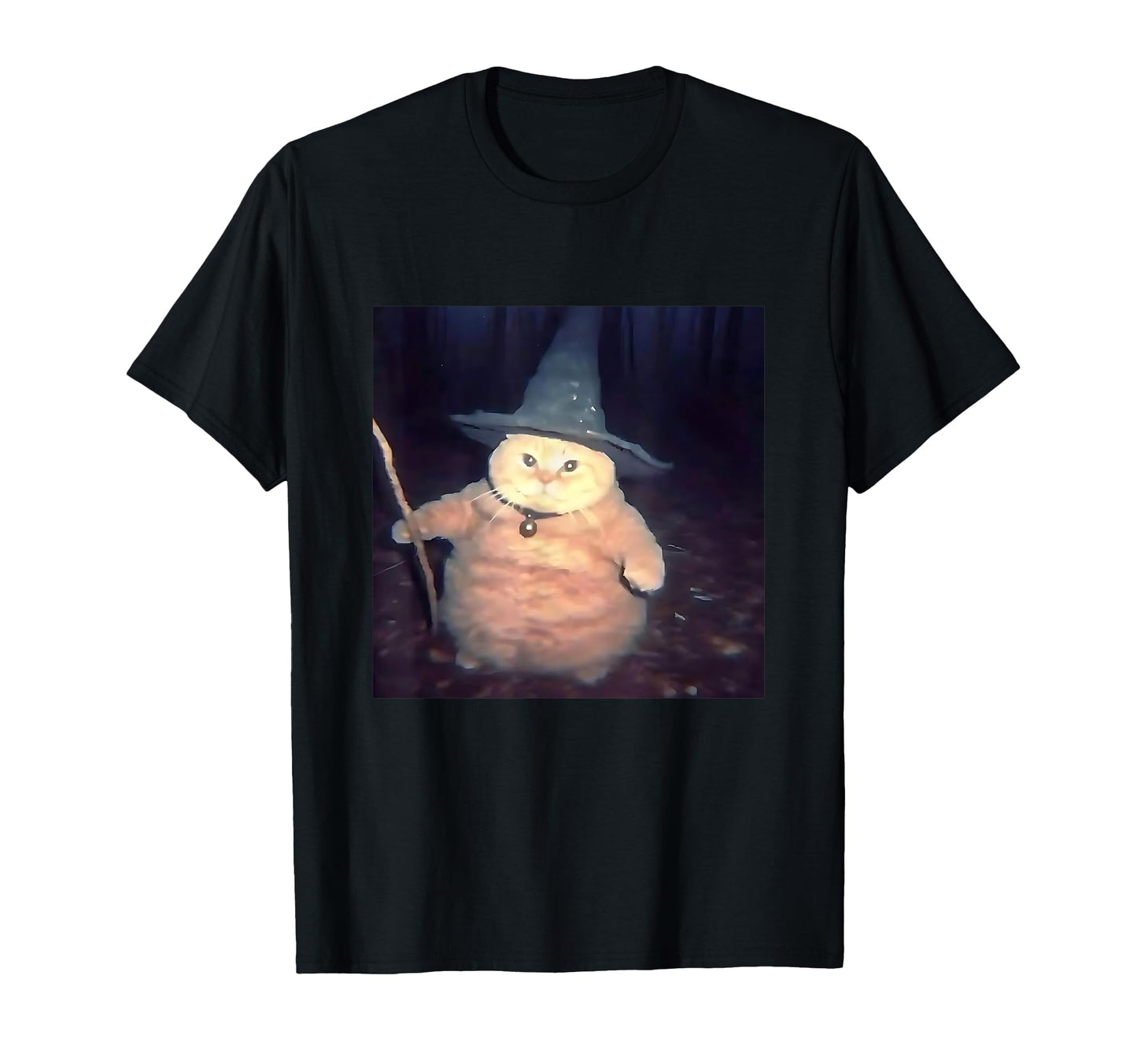 Wizard Cat Weird Funny Halloween Cat Meme T-Shirt