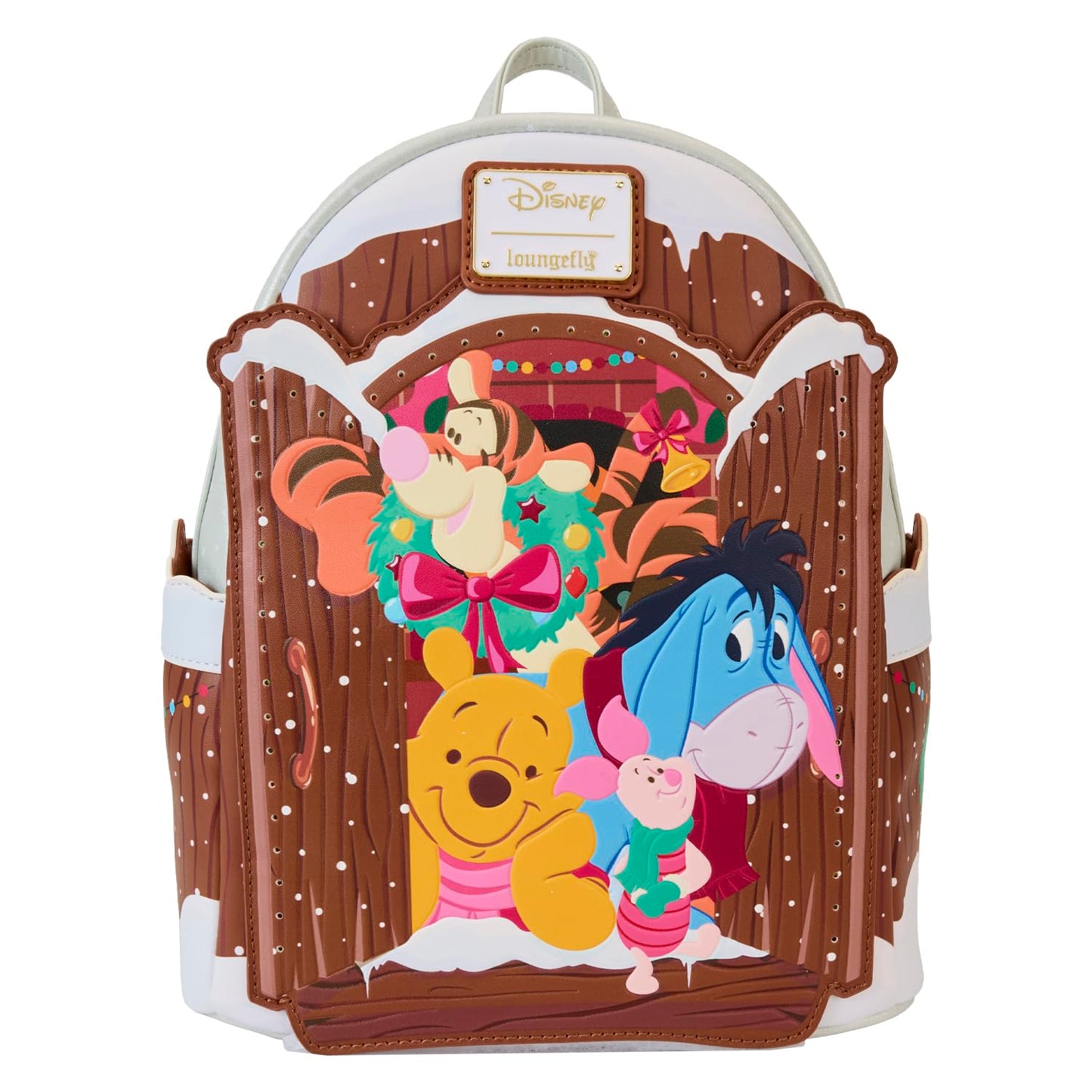 Loungefly Disney Winnie The Pooh Holiday Scene Pooh and Friends Mini Backpack
