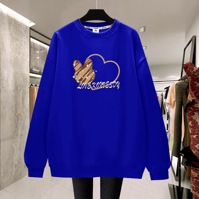 Thickened Plush Pullover for Students in Lazy Style