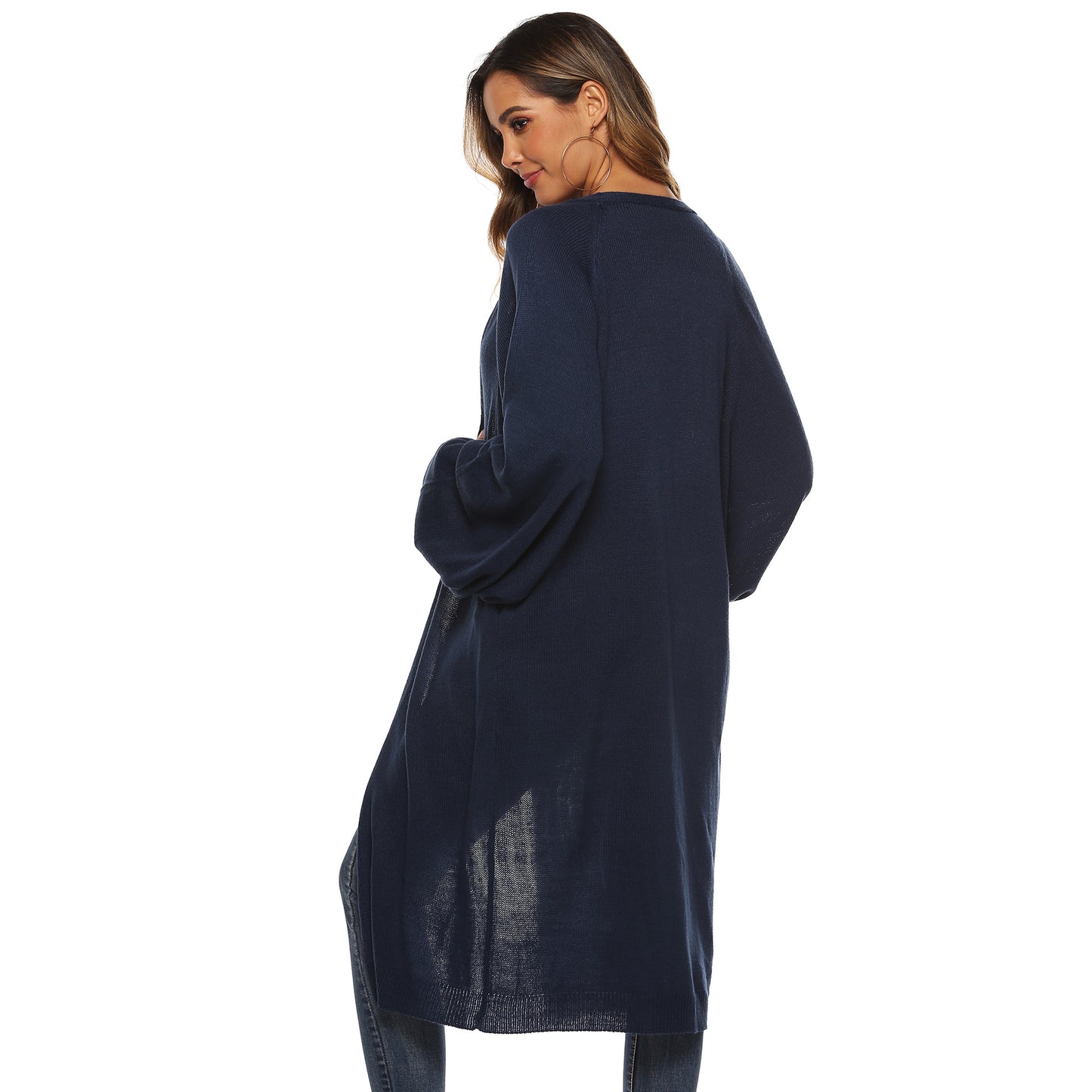 Loose Batwing Sleeve Knitted Cardigan for Women