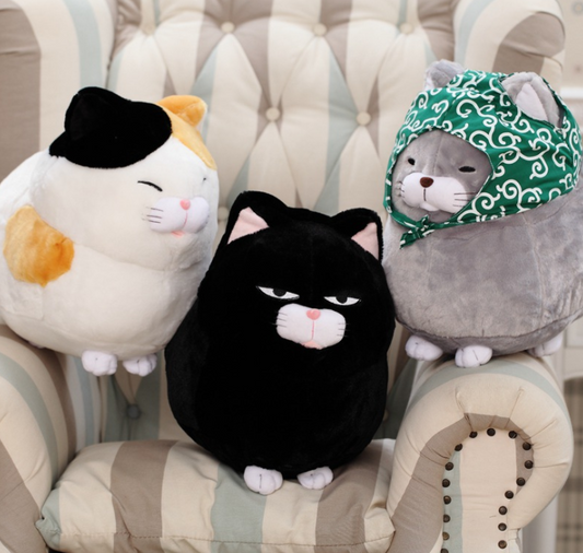 Plush Toy Lucky Cat Doll - Large Size Cat Figurine