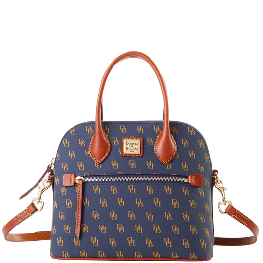 Dooney & Bourke Handbag Gretta Domed Satchel - Blue